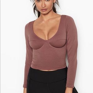 VS long sleeve corset top